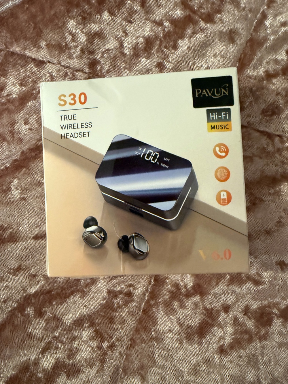 S30 True Wireless Earbuds in Metallic Black